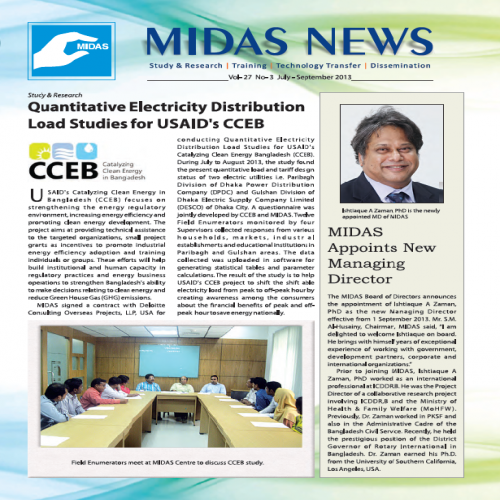 MIDAS NEWS Volume 26, No.3, July - September 2013