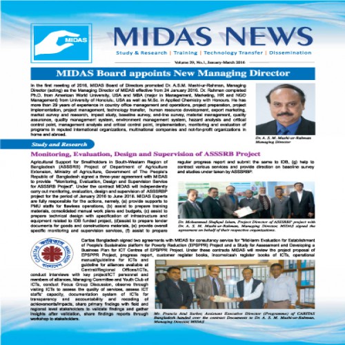 MIDAS NEWS Volume 29, No.1, January - March 2016