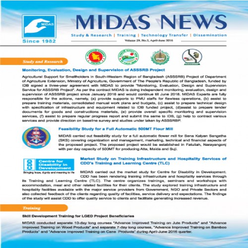 MIDAS NEWS Volume 29, No.2, April - June 2016