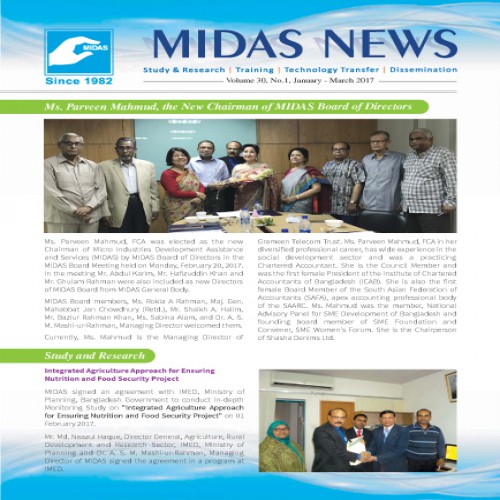 MIDAS NEWS Volume 30, No.1, January - March 2017