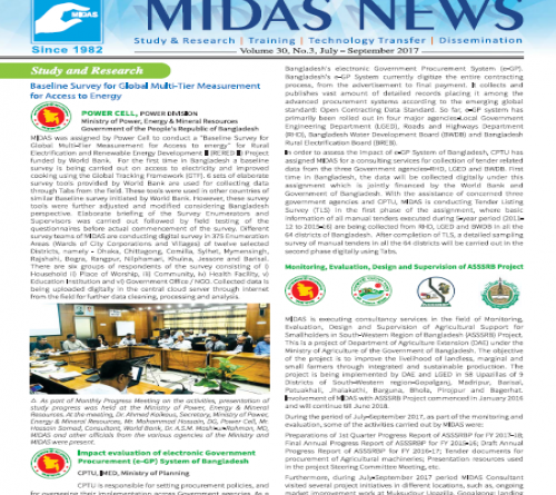 MIDAS NEWS Volume 30, No.3, July-September 2017