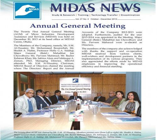 MIDAS News – Vol-26, No-4, October-December 2013