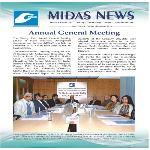 MIDAS News – Vol-26, No-4, October-December 2013