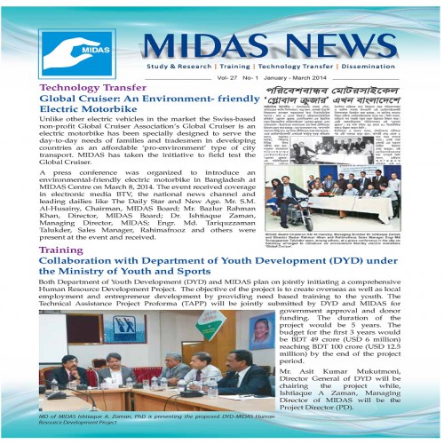 MIDAS News – Vol-27, No-1, January-March 2014