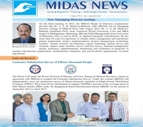 MIDAS News – Vol-27, No-3, July-September 2014