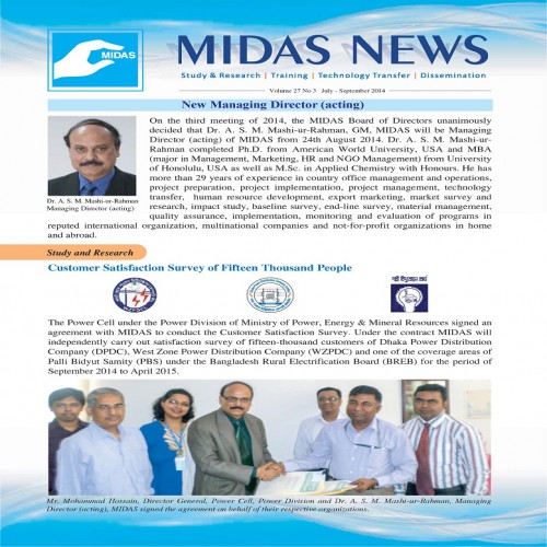 MIDAS News – Vol-27, No-3, July-September 2014