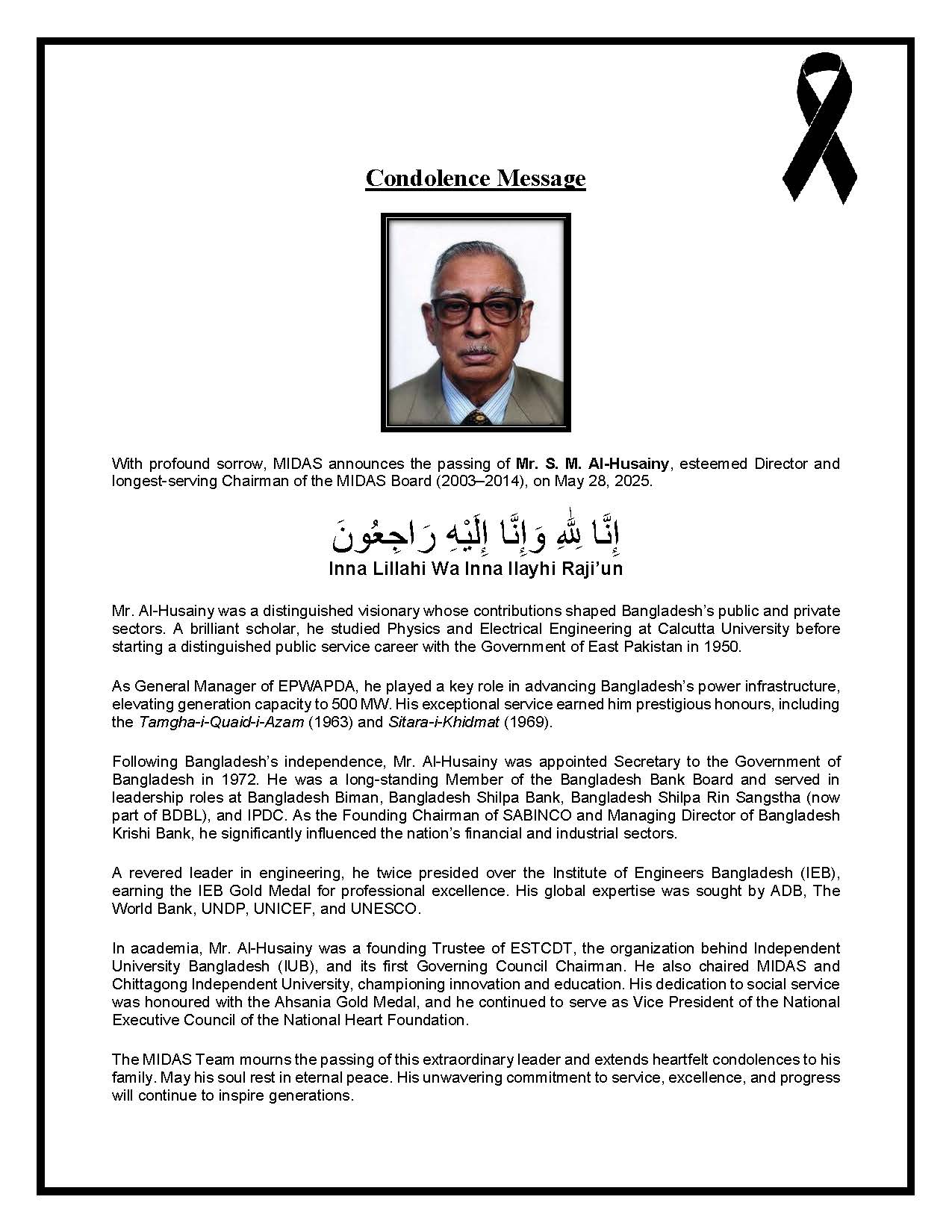 WE MOUR_Mr. S. M. Al-Husainy